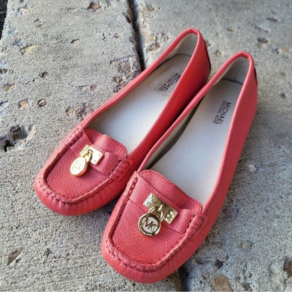 Michael Kors Shoes - Michael Kors Hamilton Loafer Slip-On Moccasin Shoes Watermelon Women's Size 6M